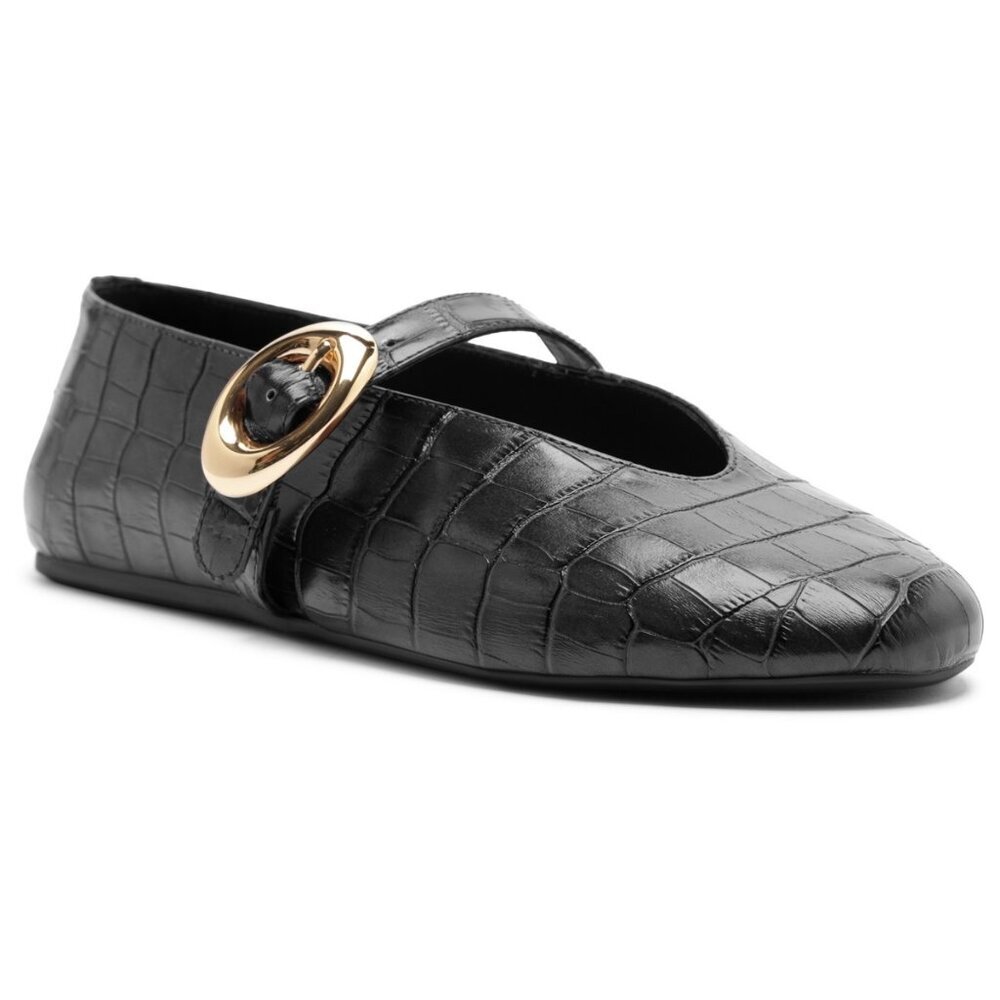 NWT Arezzo Women's Erica Round Toe Ballet Flats - Picture 7 of 7